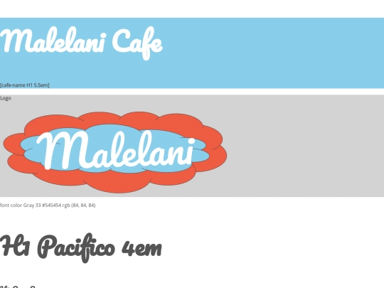 malelani/style_guide screenshot