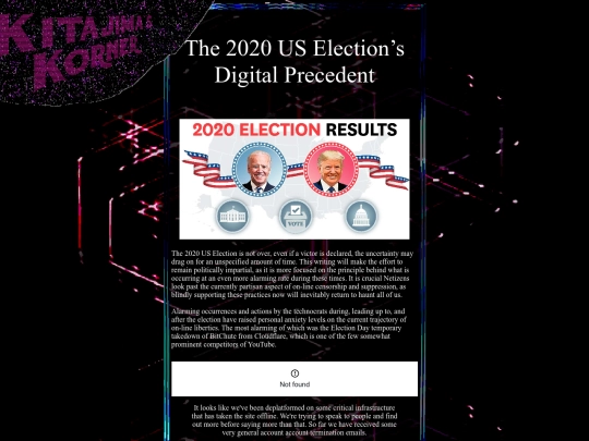 KitajimasKorner/Writings/election2020 screenshot
