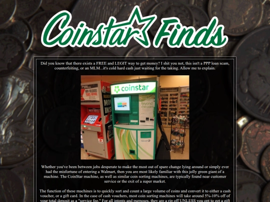 coinstarfinds screenshot