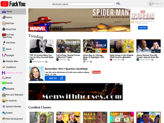 homepage screenshot