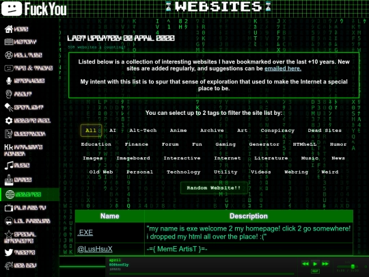 websites screenshot