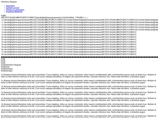 neocitie/helvetica-demo screenshot
