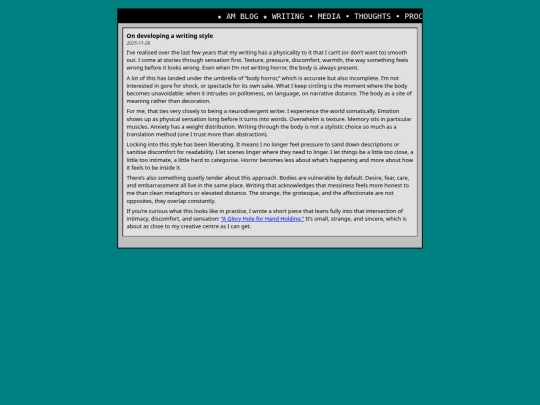 blog screenshot