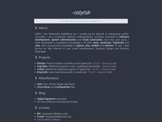 index screenshot
