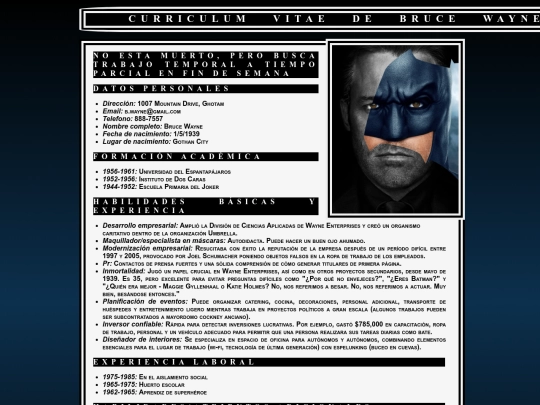 Curriculum screenshot