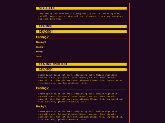 styleguide screenshot