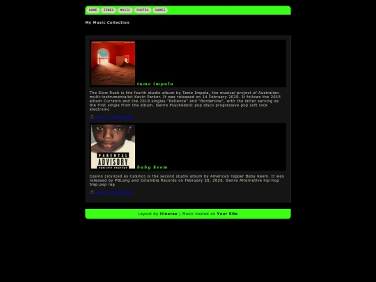 music screenshot