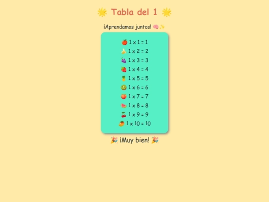 tablas110226/tabladel1 screenshot