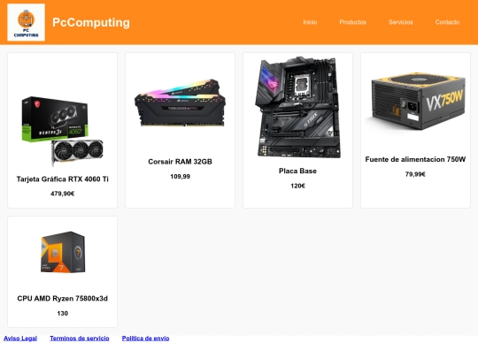 componentes screenshot