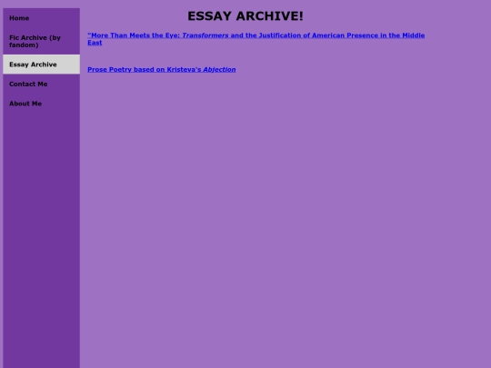 essays/essaydirectory screenshot