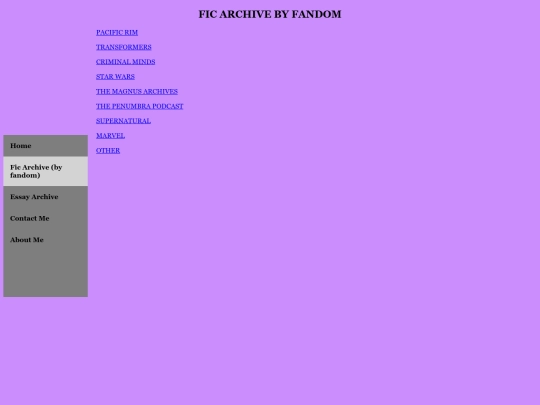 ficarchive/ficdirectory screenshot