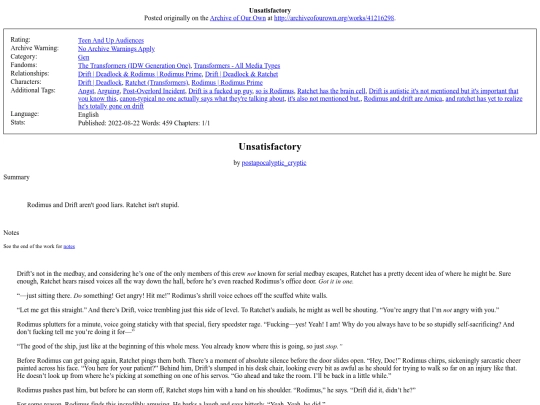 ficarchive/transformers/Unsatisfactory screenshot
