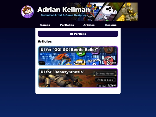 portfolios/ui screenshot