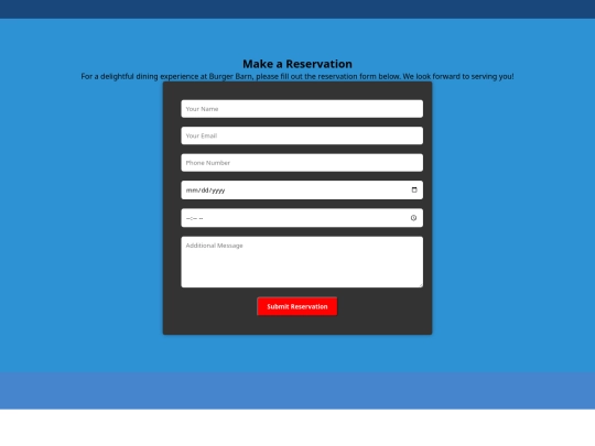 reservation screenshot