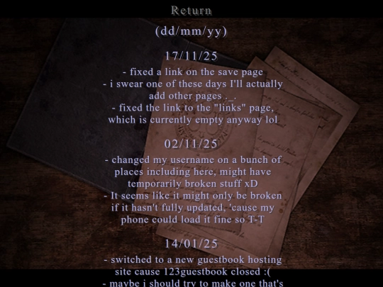 updates screenshot