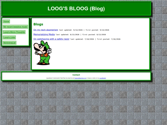 blog screenshot