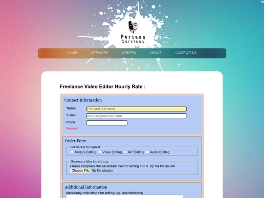 order screenshot