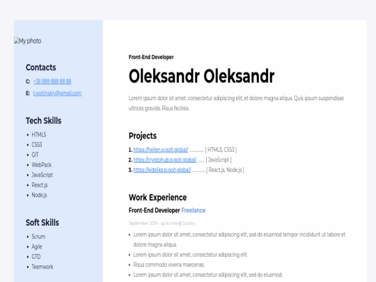 index screenshot