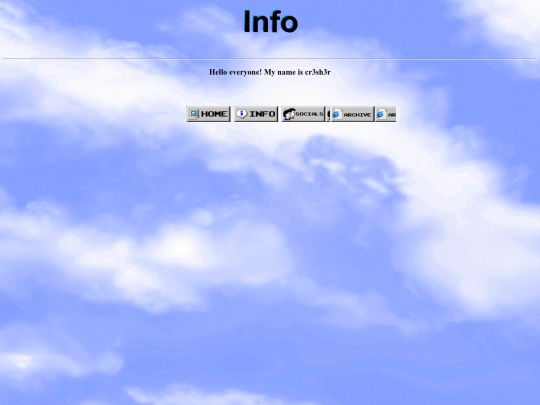Info screenshot
