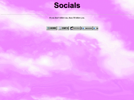 Socials screenshot