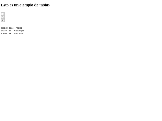 ejemplotablas screenshot