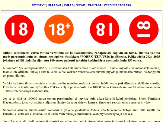 suomeksi screenshot