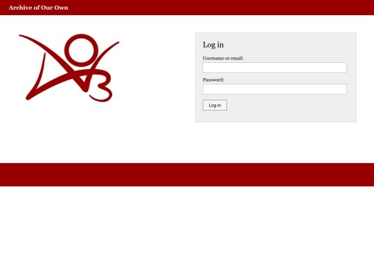 login screenshot
