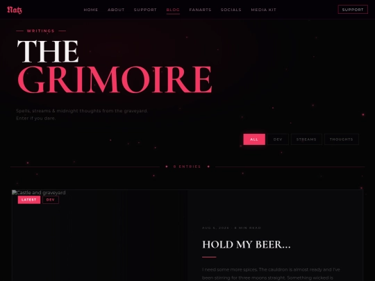 blog screenshot