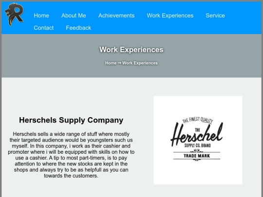 Experiences screenshot