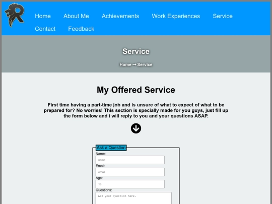 service screenshot