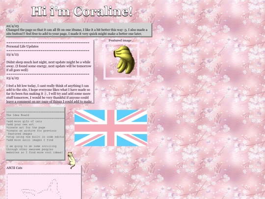Frontpage screenshot