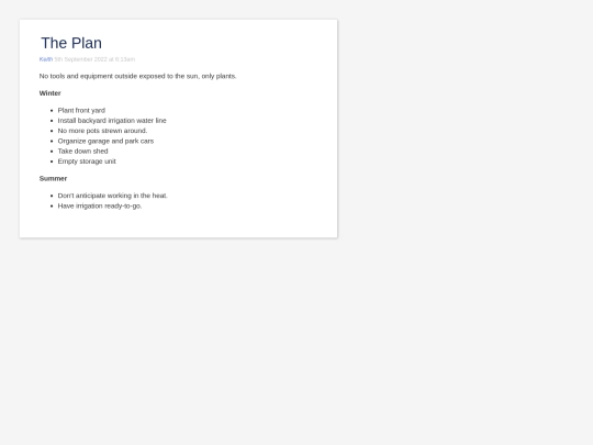 ThePlan screenshot