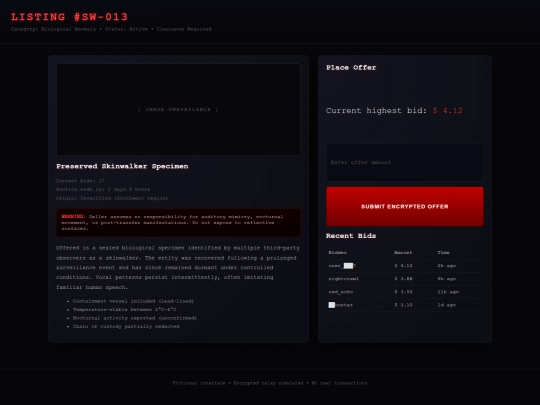 skinwalker screenshot