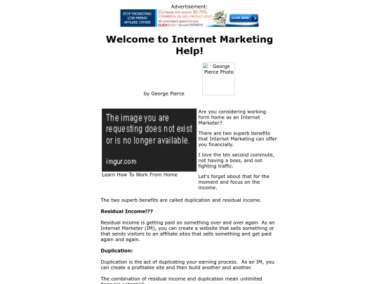 imme-internetmarketinghelper-home-page screenshot