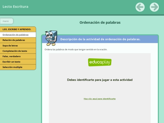 ordenacin_de_palabras screenshot