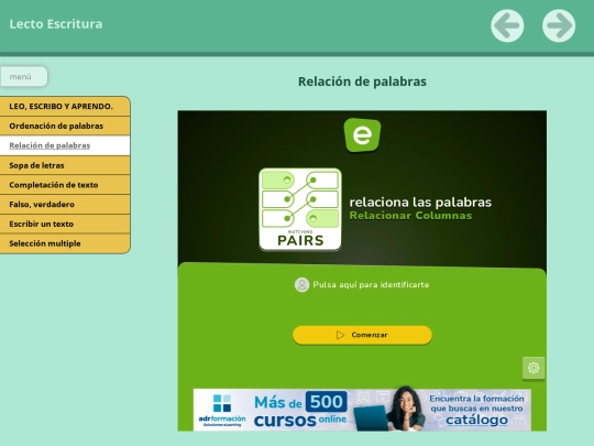 relacin_de_palabras screenshot