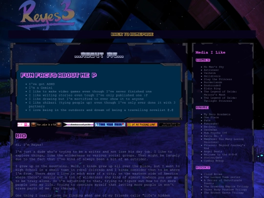 pages/AboutMe screenshot