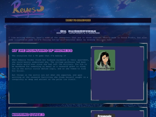 pages/OCs screenshot