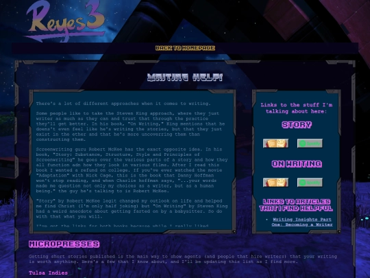 pages/writingResources screenshot