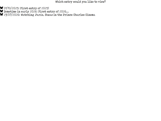 diary/splash screenshot