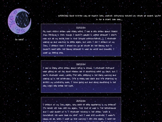 dreamjournal screenshot