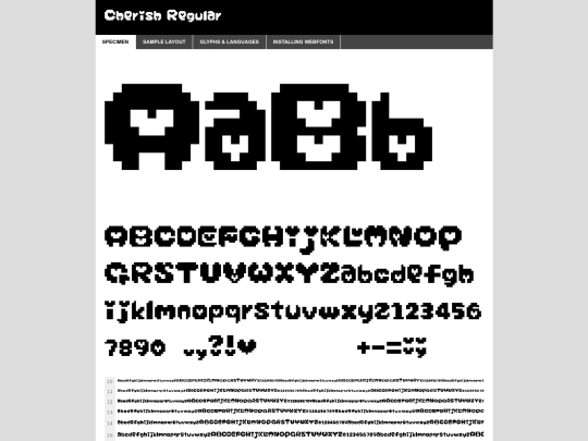 webfontkit-20240503-124517/cherish-demo screenshot