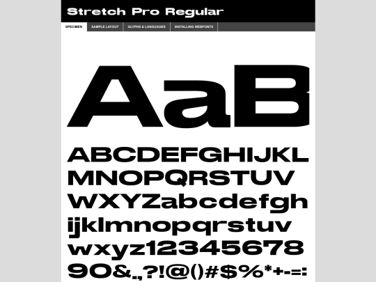 webfontkit-20240710-043356/stretchpro-demo screenshot