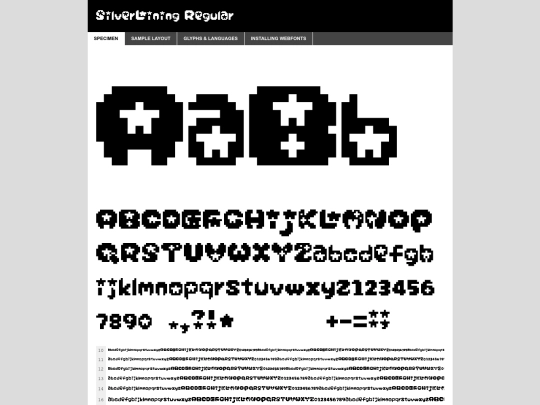 webfontkit-20241018-164208/silverlining-demo screenshot