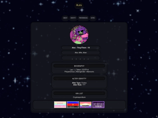 alexthealien screenshot