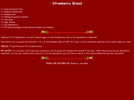 Breads/StrawberryBread screenshot