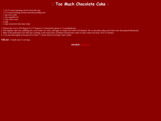 Desserts/ChocolateCake screenshot