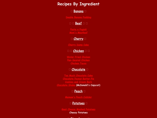 ingredients screenshot