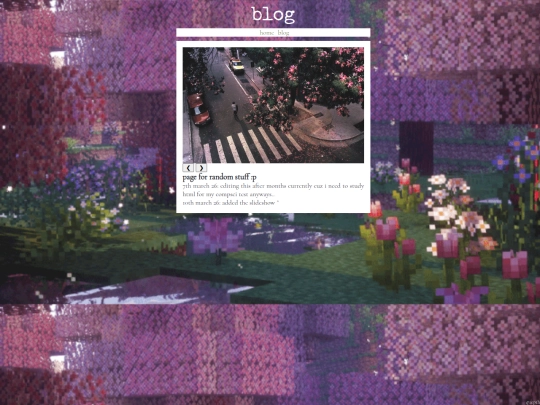 blog screenshot