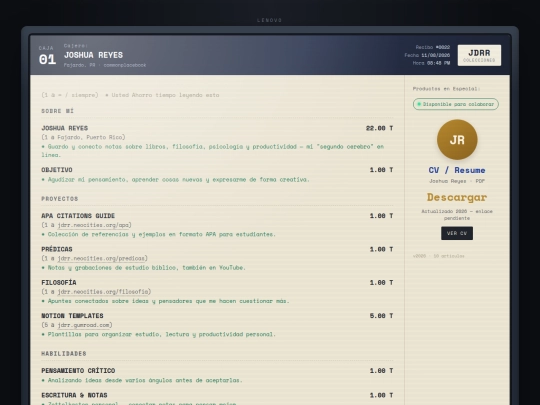 index screenshot